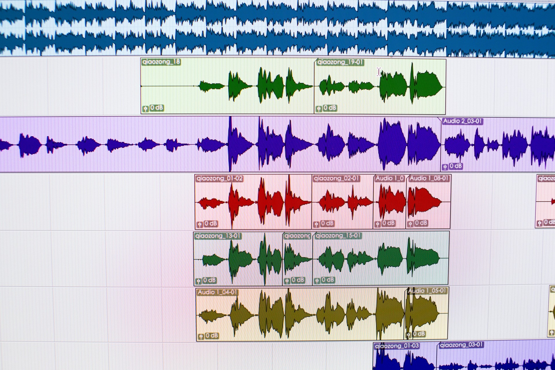 Digital Audio Workstation Screen